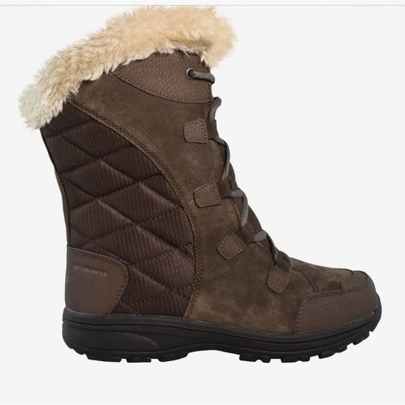 Columbia Women's Ice Maiden II Waterproof Winter Boot Brown Fur-Lined Size 8 - Picture 2 of 11